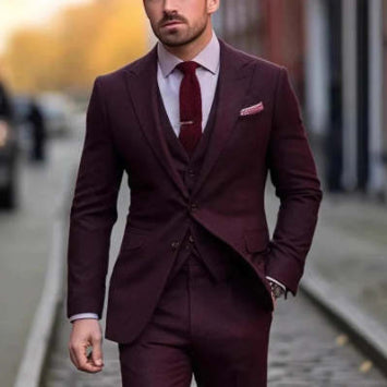 Men's Slim-Fit Luxury Suit - view 6