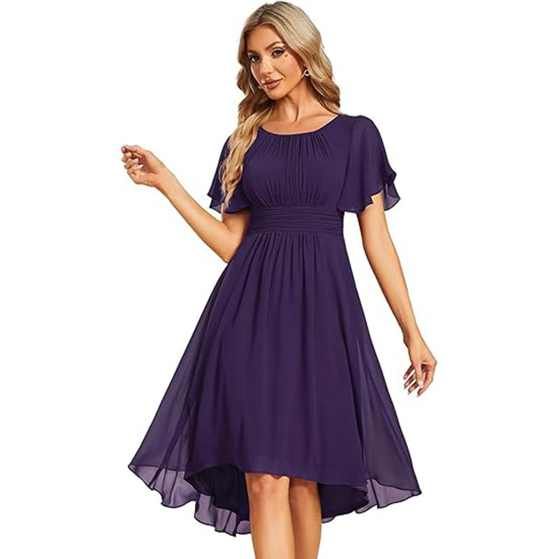Short Sleeve Elegant Evening Dress - view 5