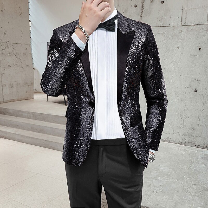 Men's Sequin Suit Jacket - view 4
