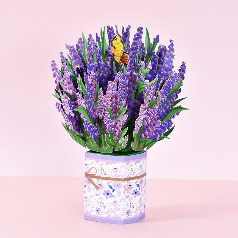 Pop-Up Flower Greeting Card - view 3