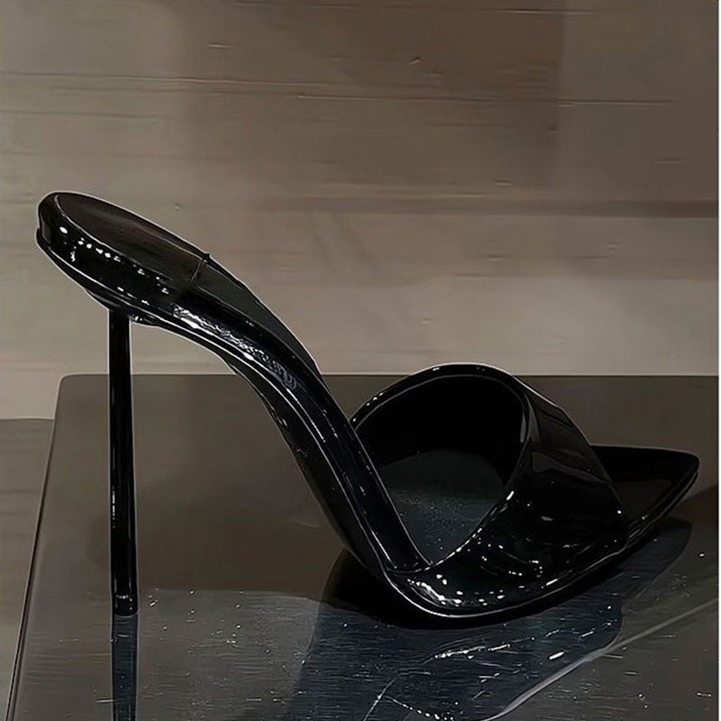 Crystal Stiletto Mules - view 2