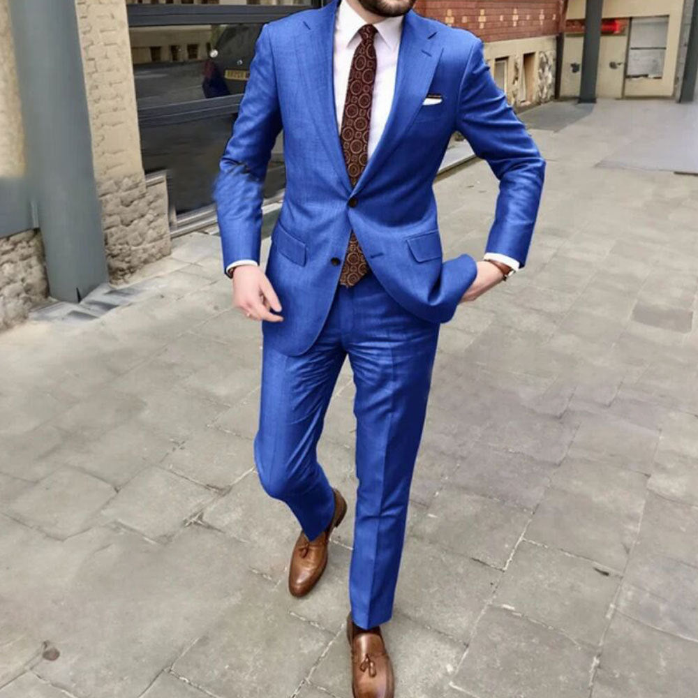 Men's Two-Button Business Suit - view 4